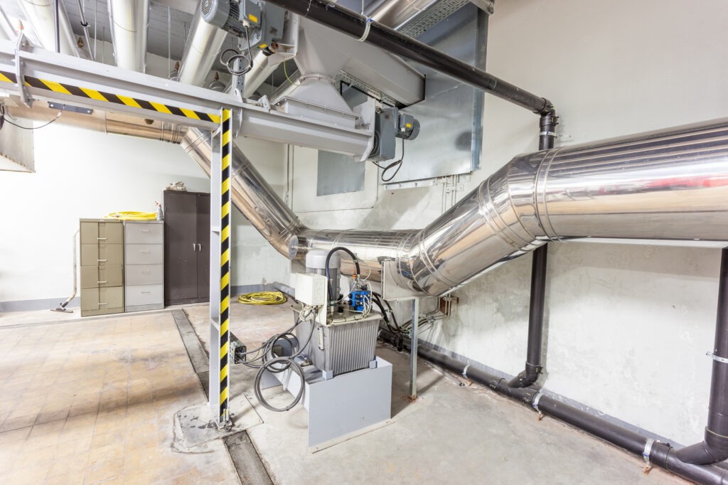 boosters for the water pipes of the building